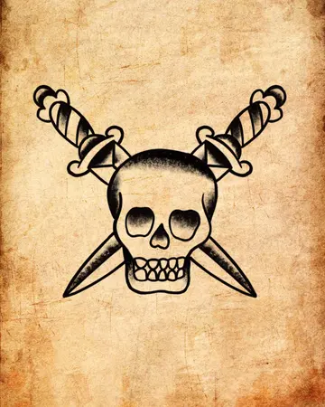 Calavera y dagas