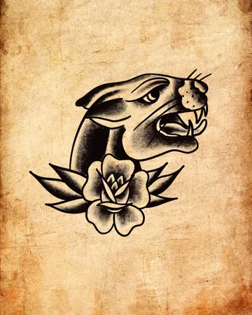 Pantera con rosa
